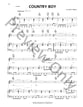 Country Boy piano sheet music cover